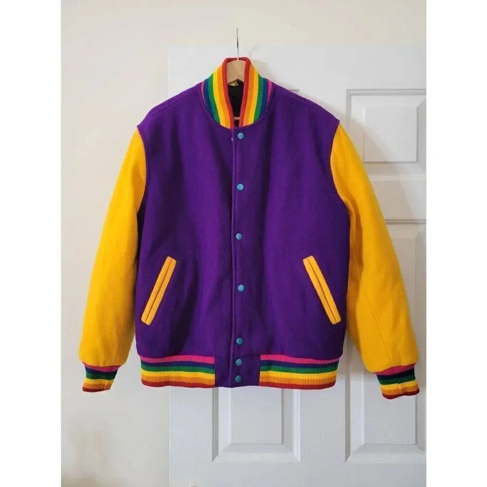 Stewart & Strauss custom Varsity Wool Jacket L